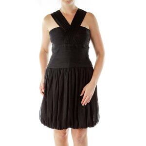 Adrianna Papell Black Bubble Cocktail Dress